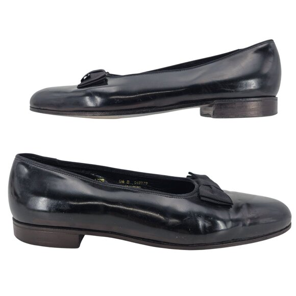 Brooks Brothers England Black Patent Leather Tuxedo Opera Shoes 9.5 Wedding Prom - Picture 7 of 13